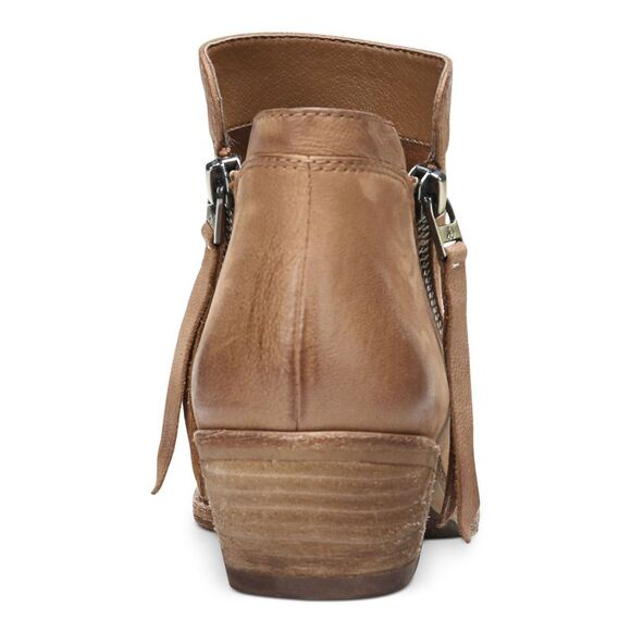 NWT SAM EDELMAN Womens Brown Strippy Zipper Pulls Packer Leather Booties 9.5 M - Picture 2 of 5